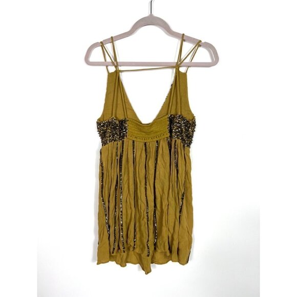 Free people intimately sequin green top - Picture 4 of 10